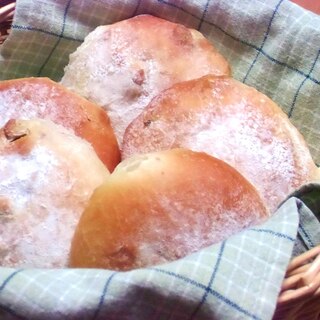 天津甘栗と胡桃のパン